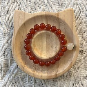 Elegant Red Beaded Bracelet